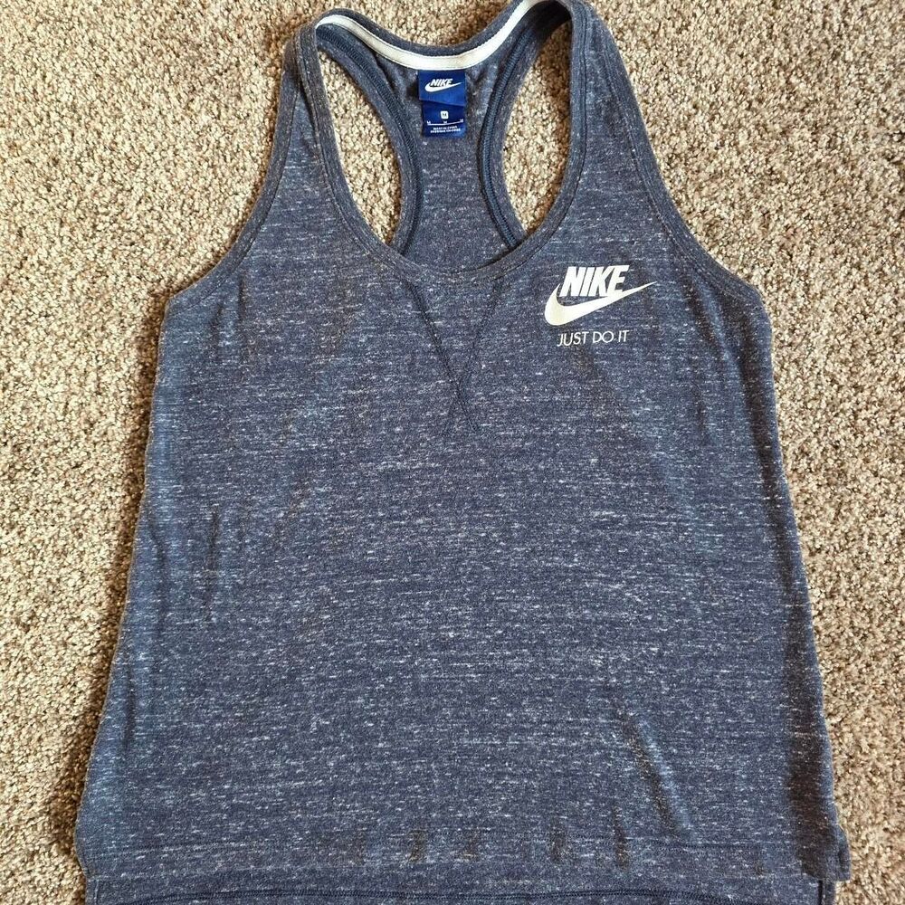 Nike Women's Grey and Blue Vest
